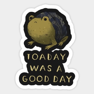 toaday was a good day Sticker